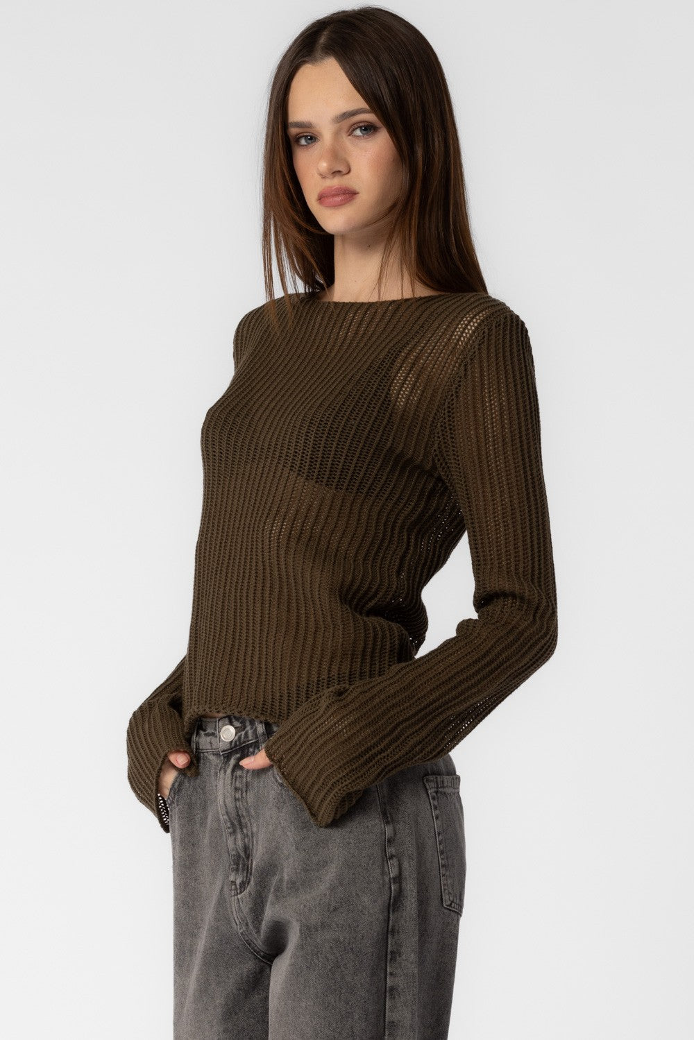 Matilda Mesh Knit Sweater