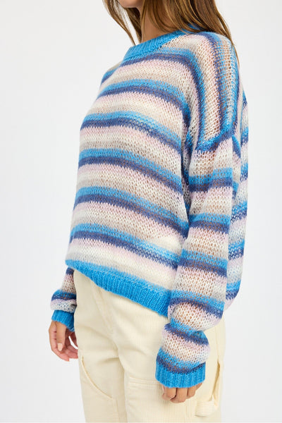 Blueberry Swirl Knit Sweater