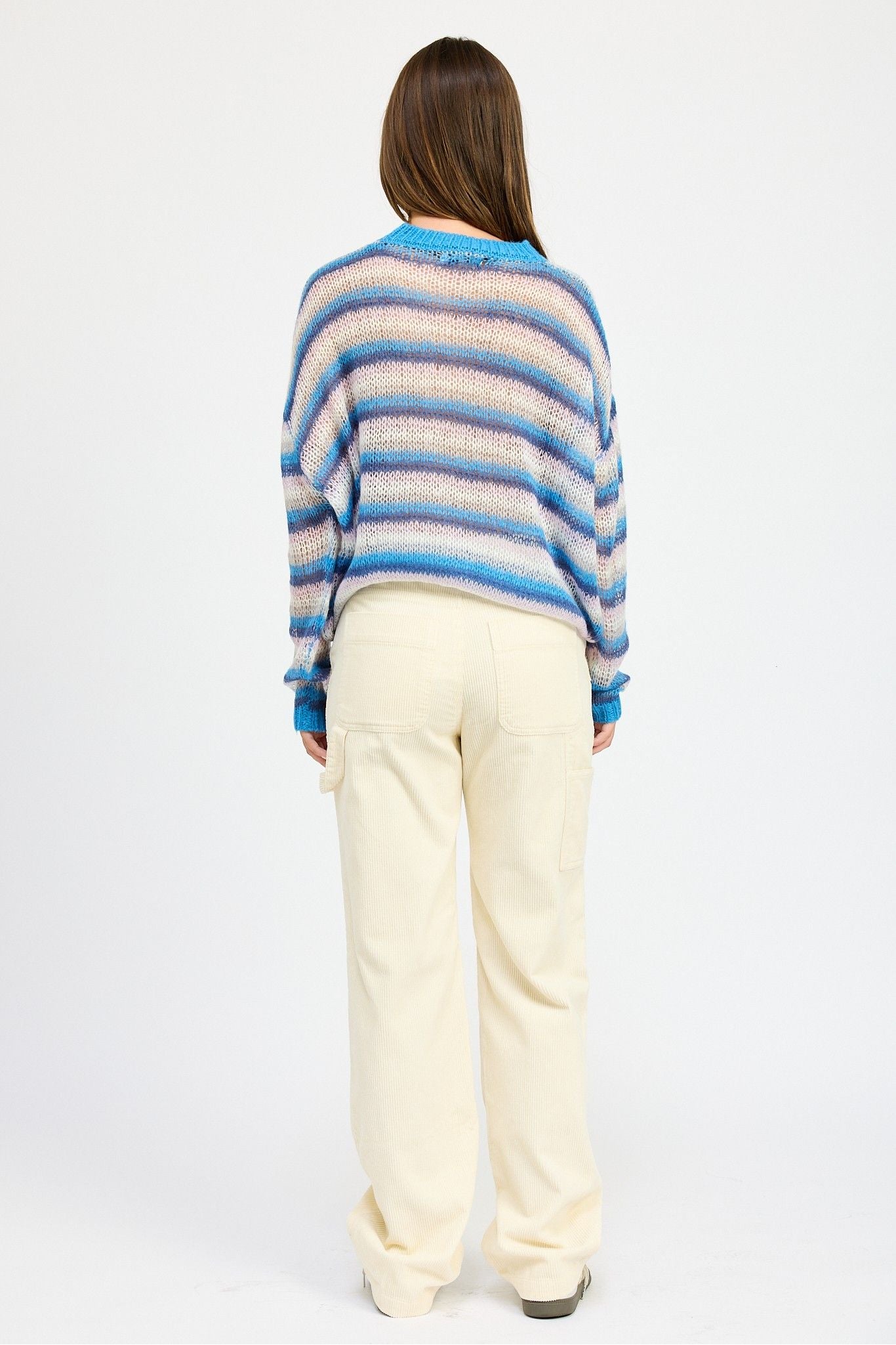Blueberry Swirl Knit Sweater