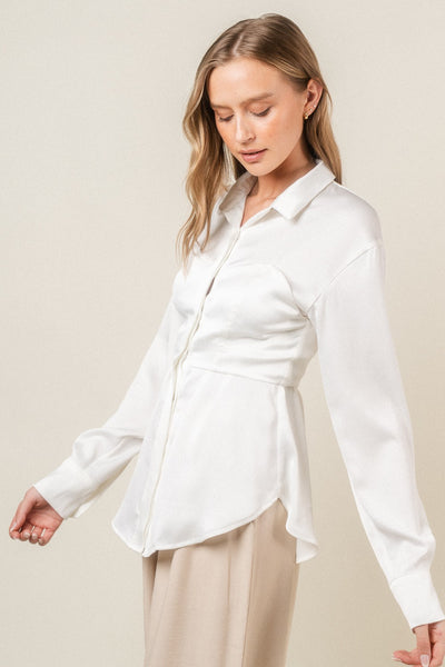 Luna Satin Blouse