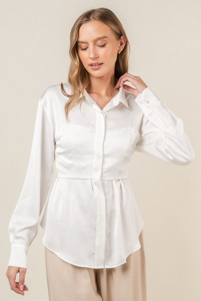 Luna Satin Blouse