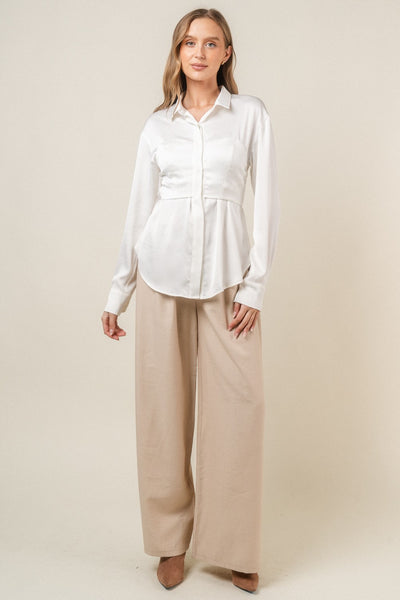 Luna Satin Blouse