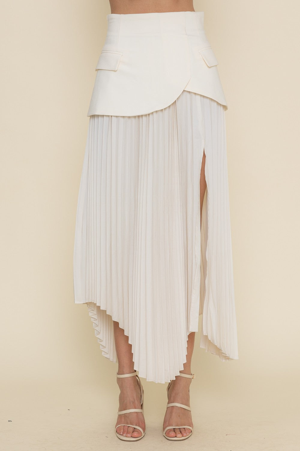 Valencia Pleated Overlay Skirt