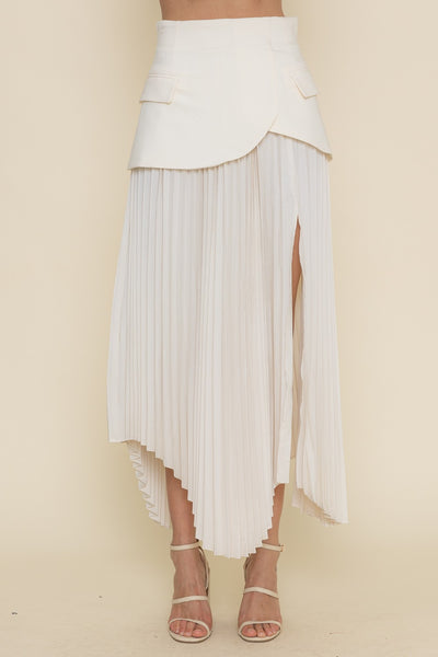 Valencia Pleated Overlay Skirt