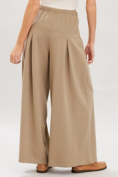 Off-Duty Luxe Wide-Leg Pants