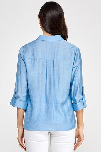 Palm Breeze Button-Up