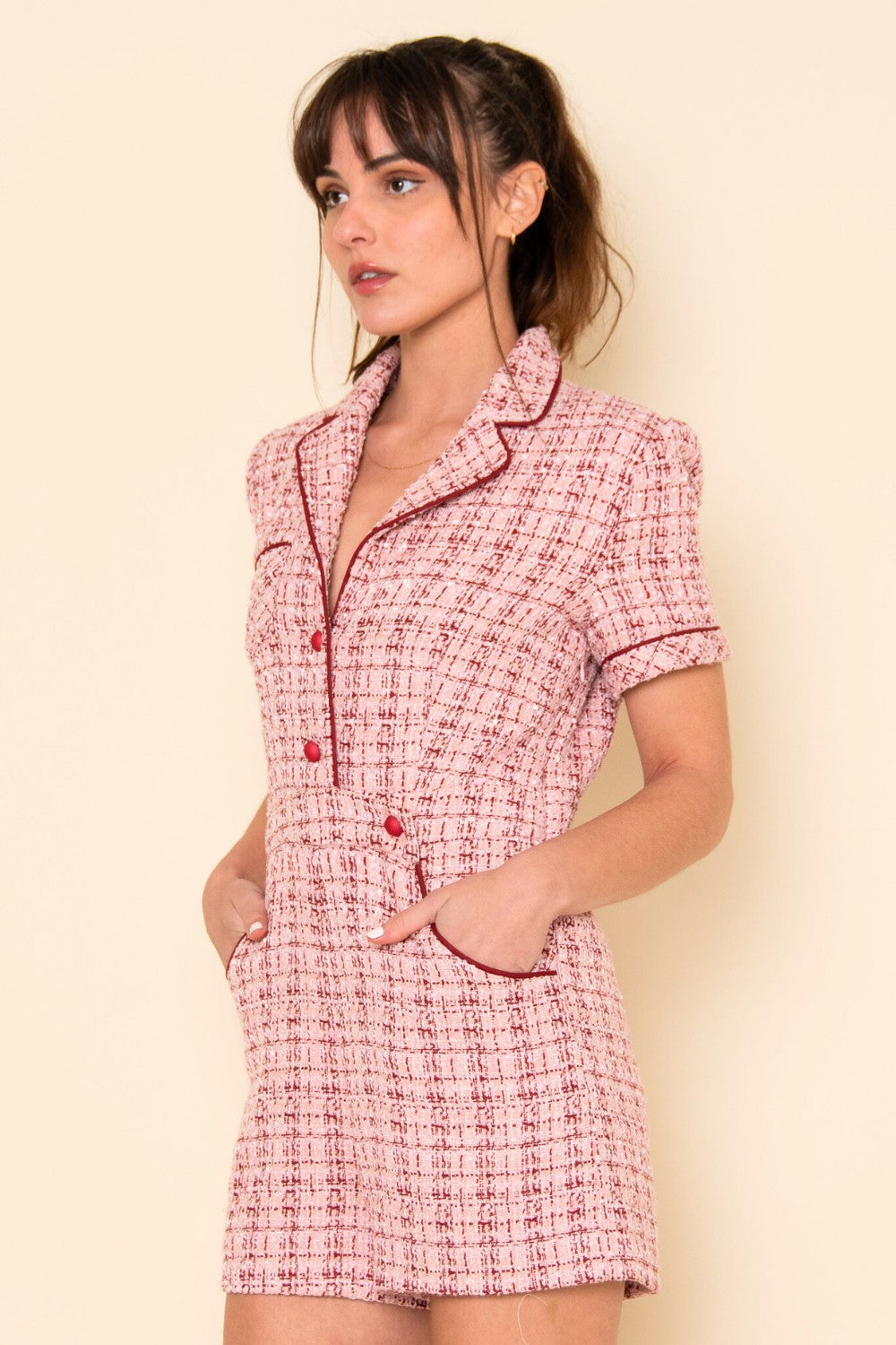 Coco Tweed Romper