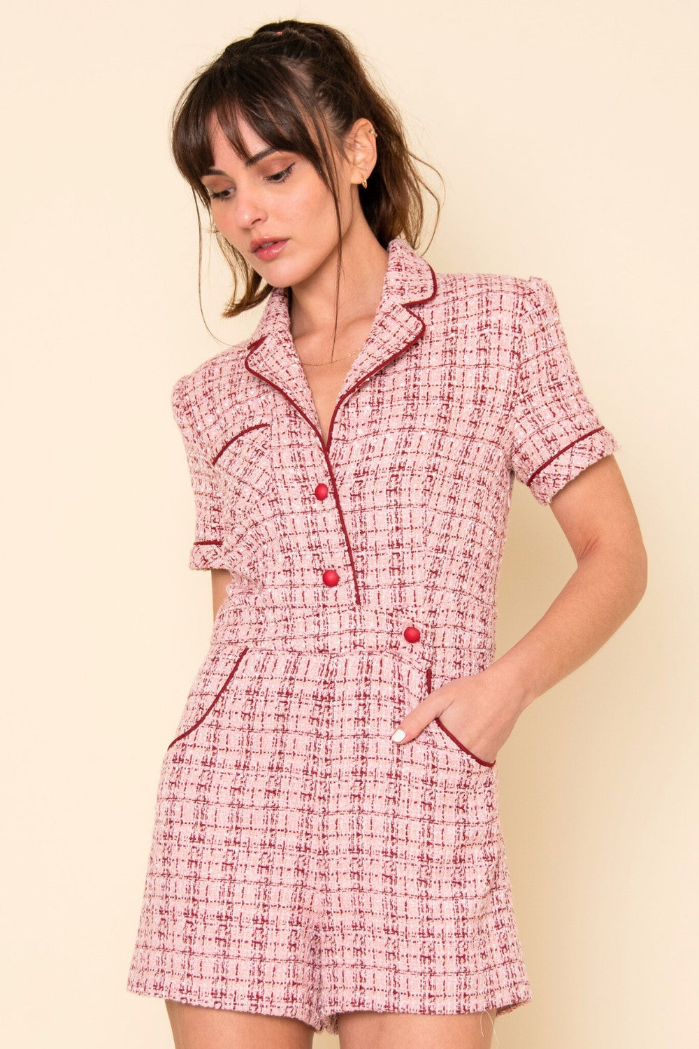 Coco Tweed Romper