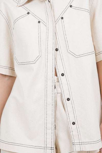 Rodeo Drive Denim Set - OATMEAL