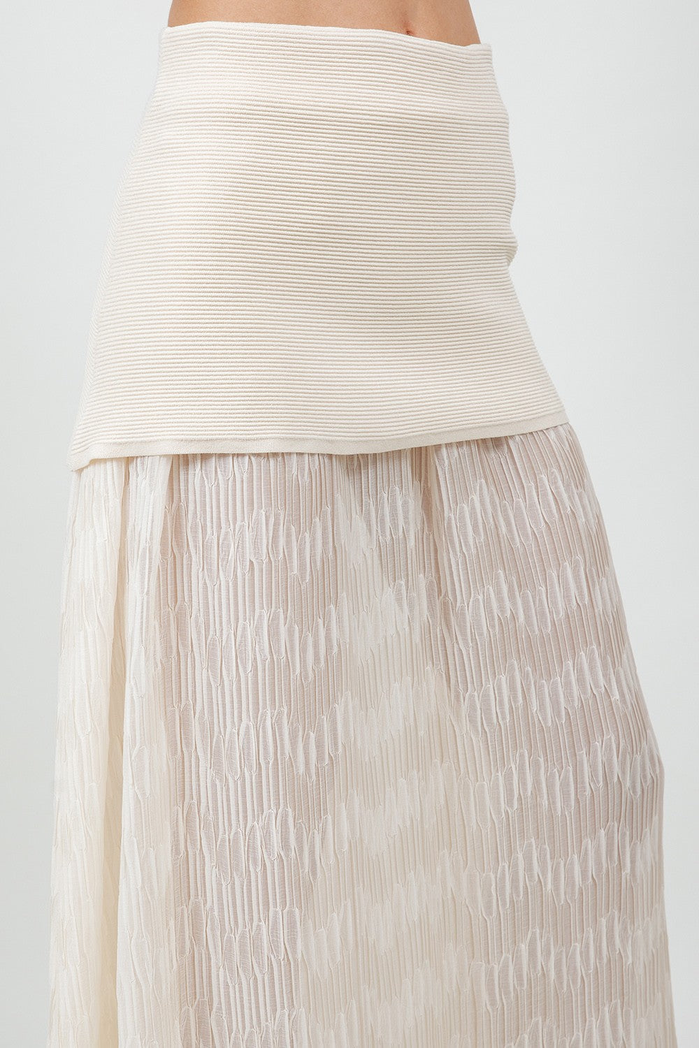 Ivory Cloud Maxi Skirt