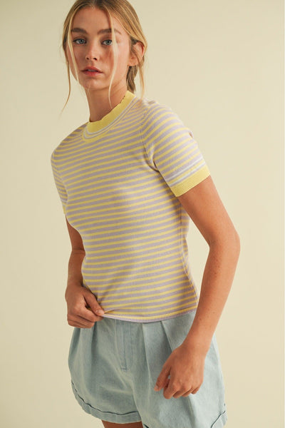 Lemon Drop Stripe Set