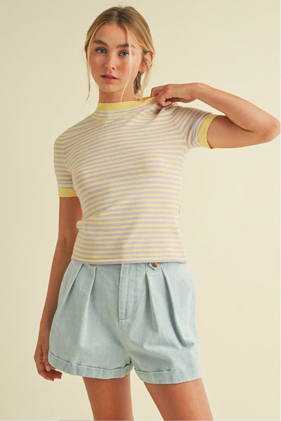 Lemon Drop Stripe Set