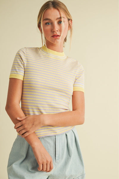 Lemon Drop Stripe Set