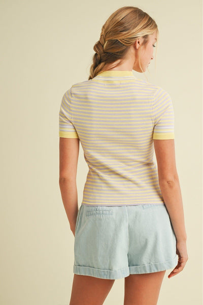 Lemon Drop Stripe Set