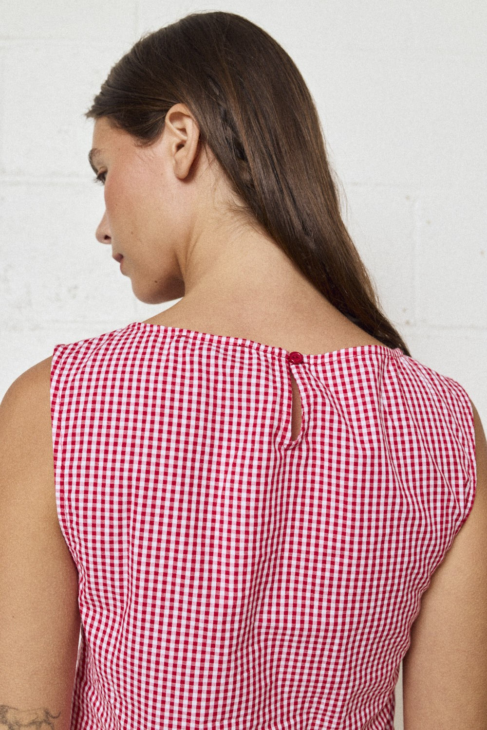 Cherry Picnic Bow Top