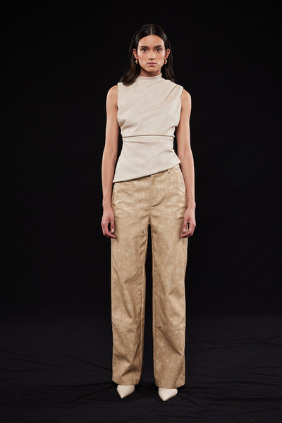 Monroe Vegan Leather Top