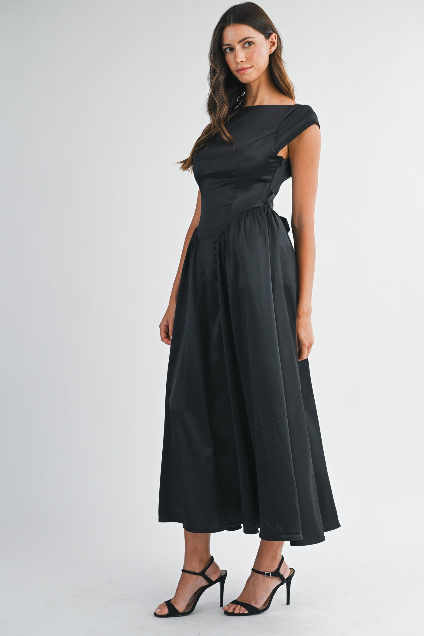 Ava Satin Dress