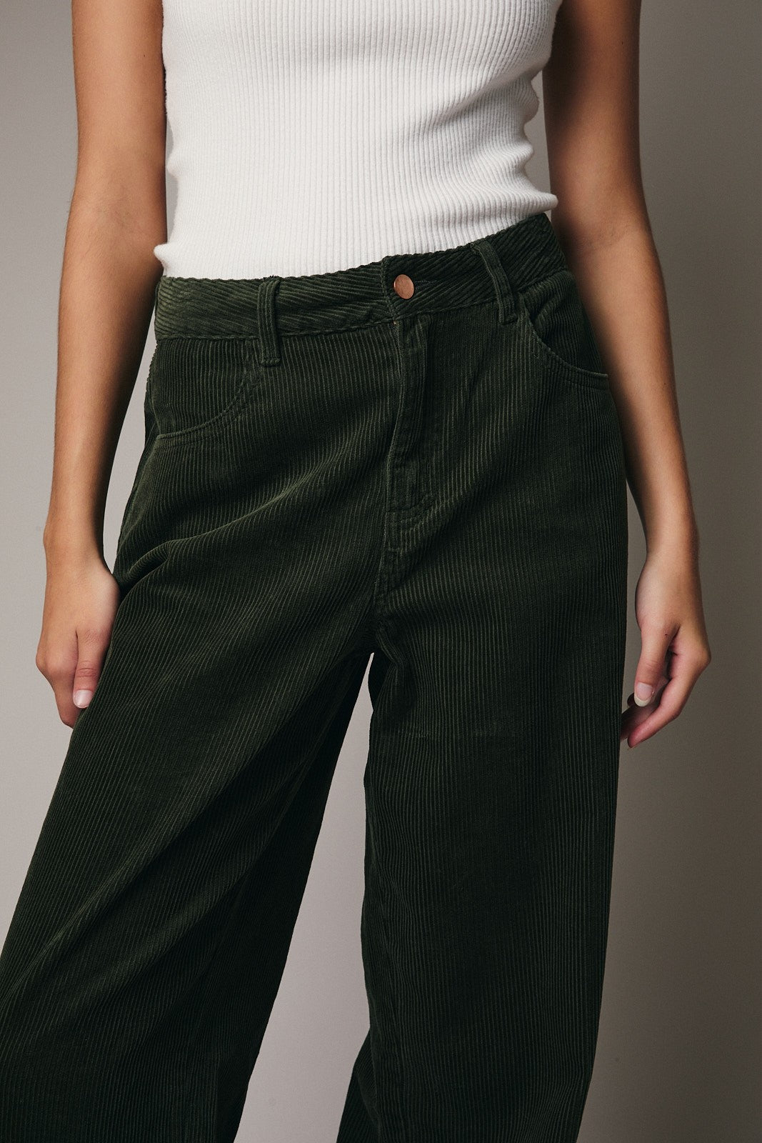 Corduroy Olive Set