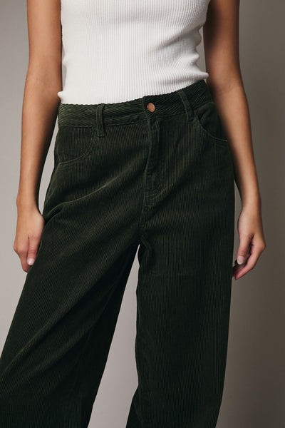 Corduroy Olive Set