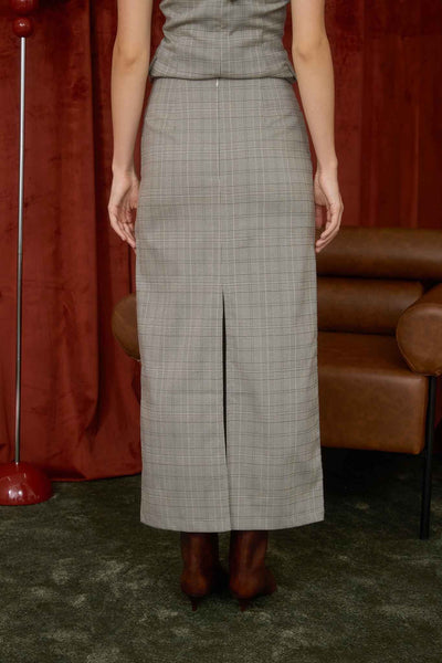 Plaid Strapless Set