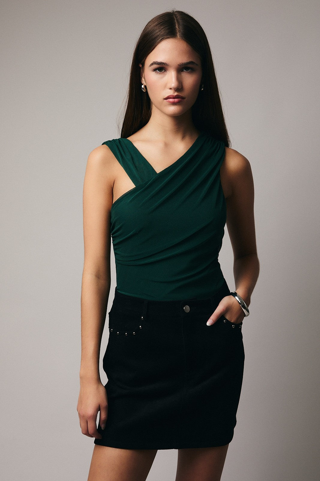 Verde Asimétrico Bodysuit