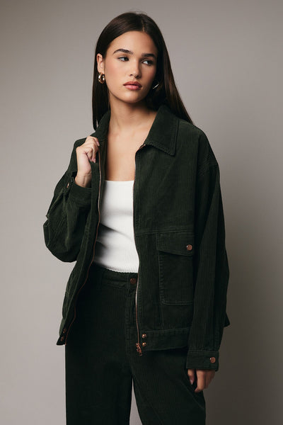 Corduroy Olive Set