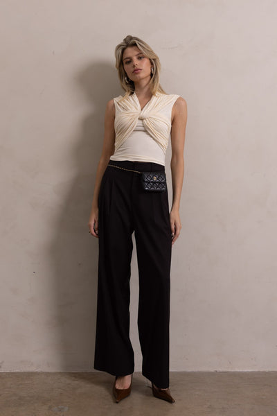 Twist & Drape Sleeveless Top