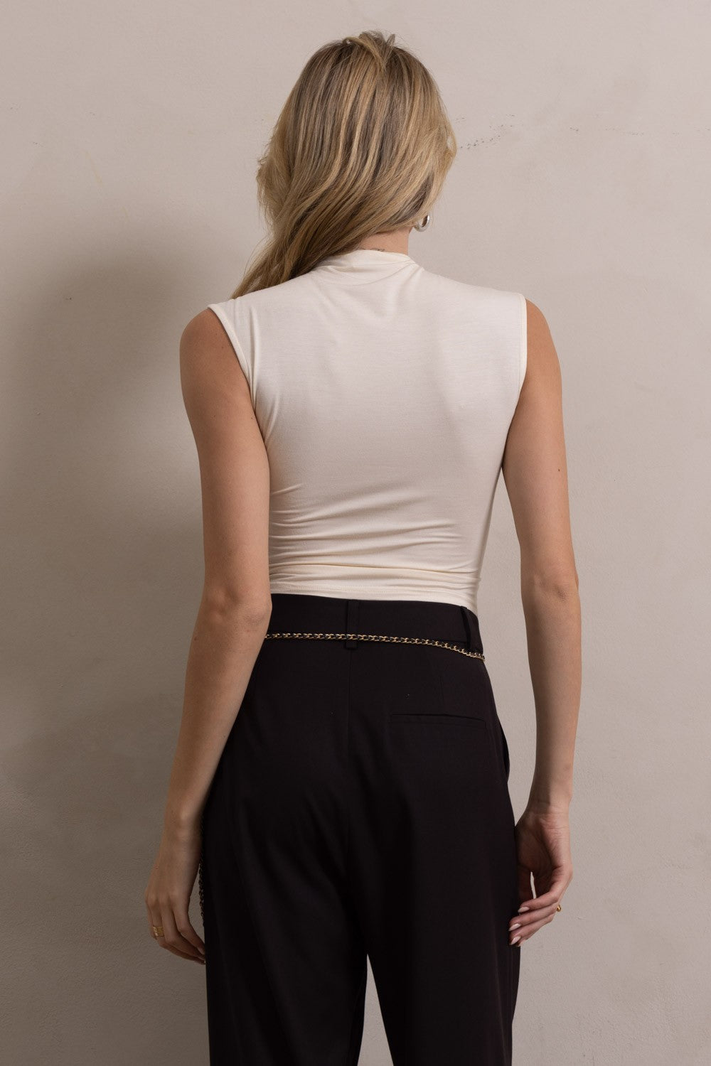 Twist & Drape Sleeveless Top