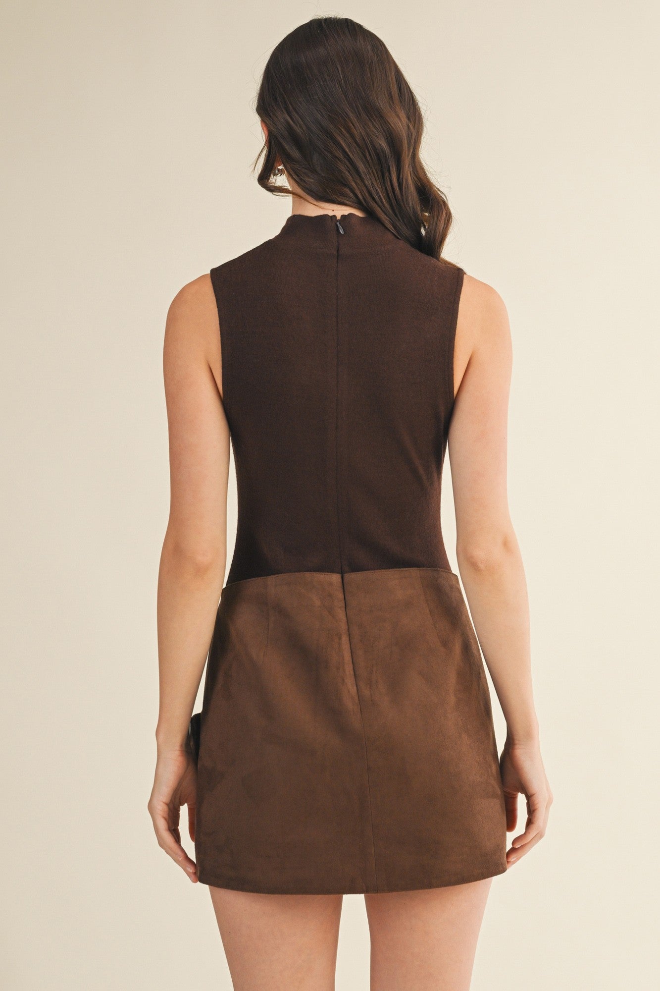 Mocha Wrap Skort Dress