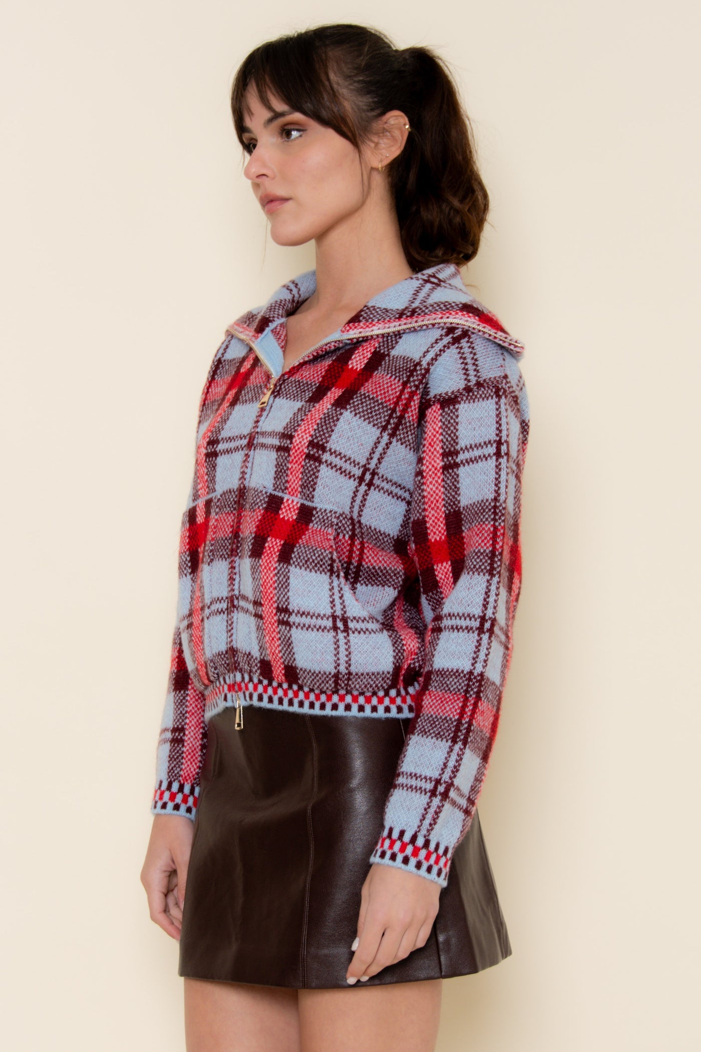 Cambridge Checkered Zip-Up