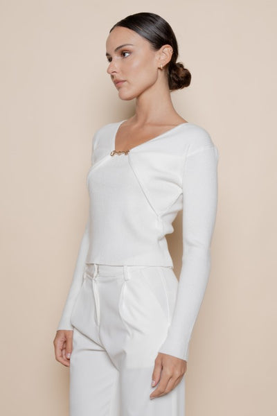 Sorrento Chain Detail Knit Top