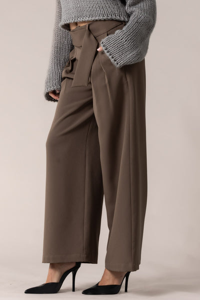 Mocha Belted Trousers