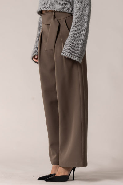Mocha Belted Trousers
