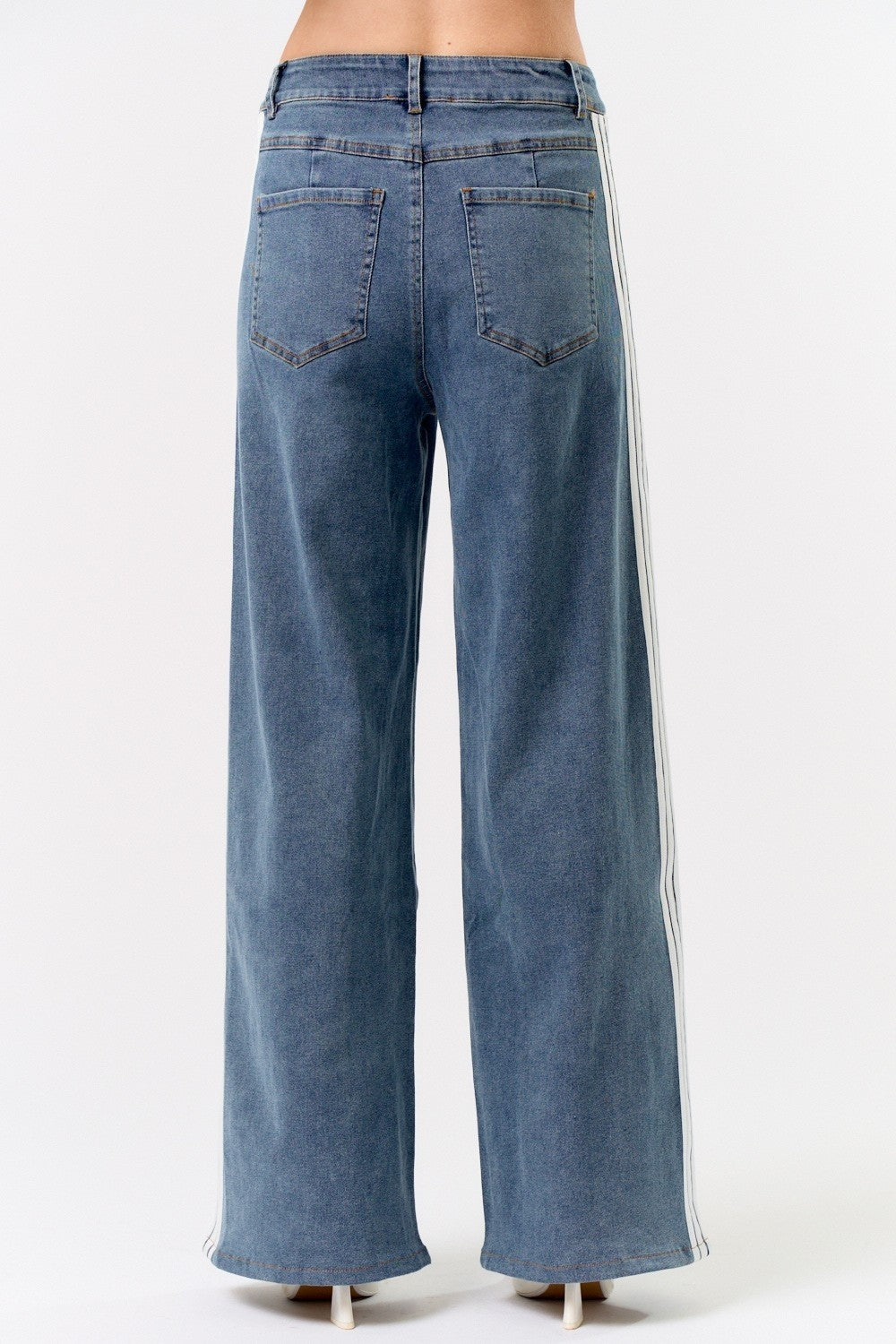 Side Stripe Statement Jeans