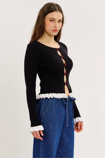 Rosie Ruffle Cardigan