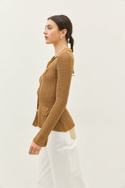 Honeycomb Bloom Cardigan