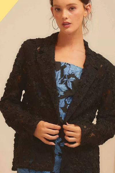 Black Lace Blazer