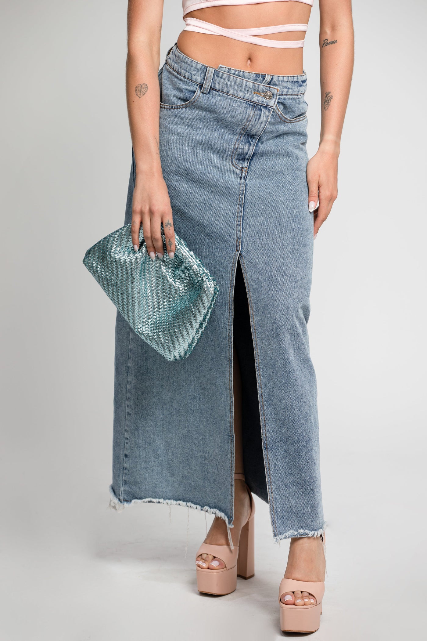 Brandy Denim Maxi Skirt