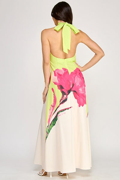 Floral Sunset Maxi Dress