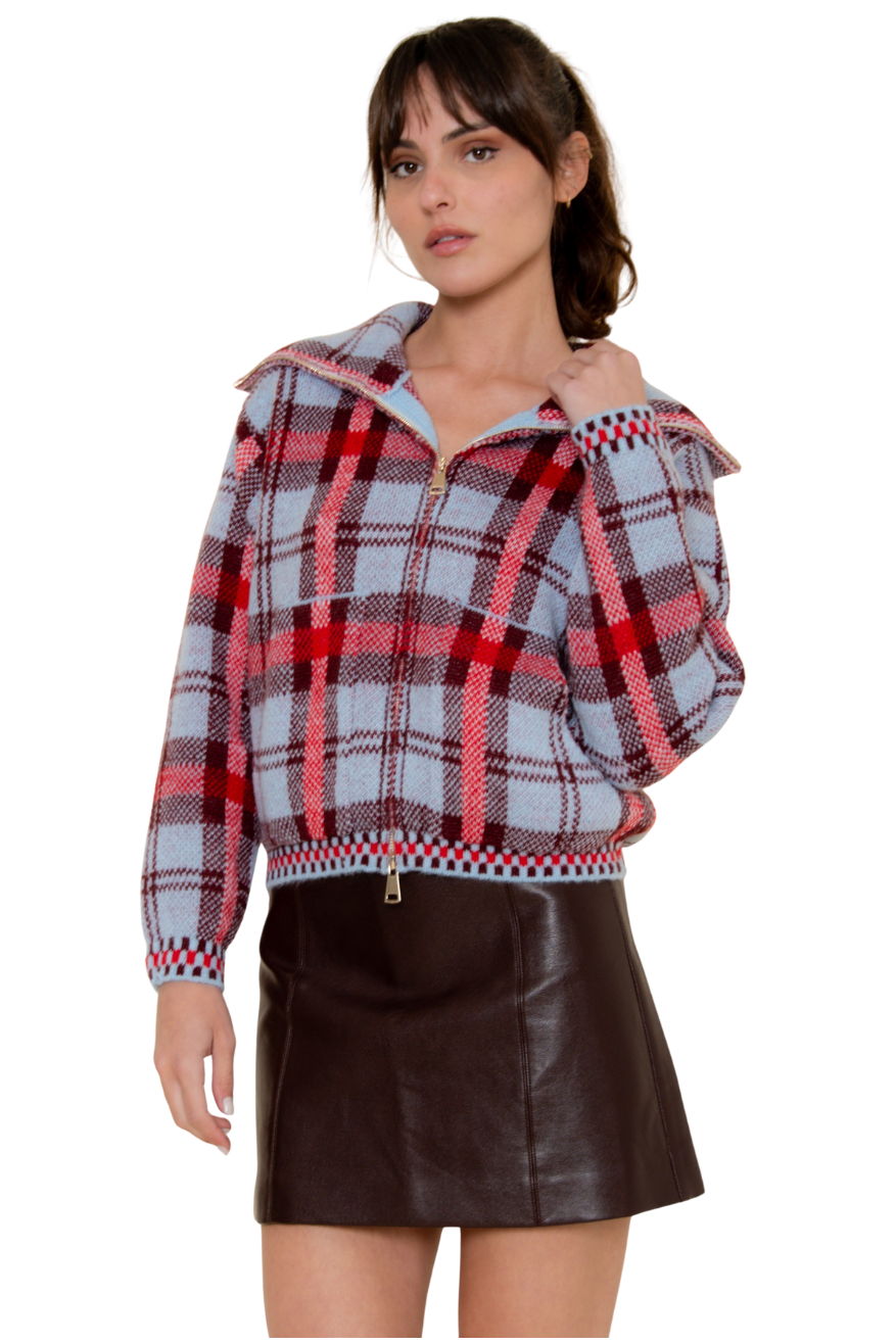 Cambridge Checkered Zip-Up