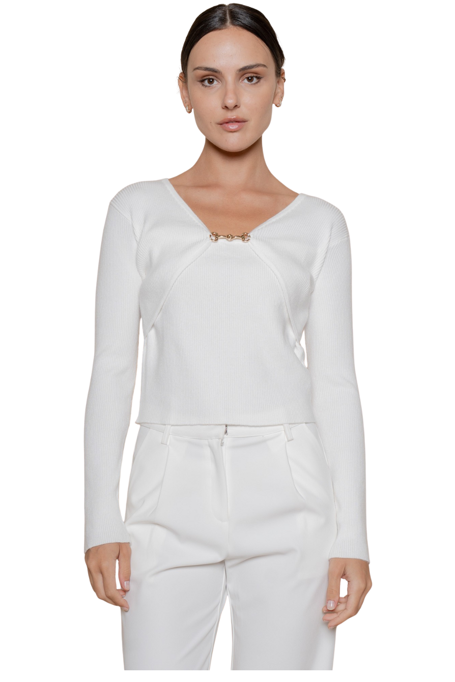 Sorrento Chain Detail Knit Top