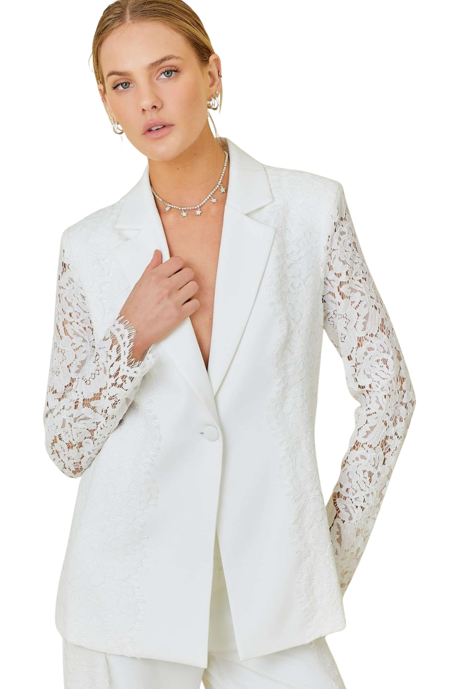 Moonlight Lace Blazer