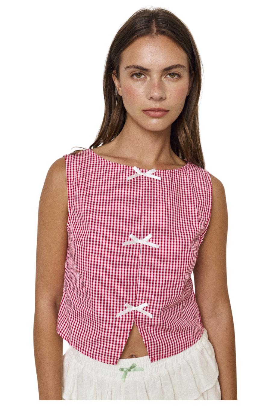 Cherry Picnic Bow Top