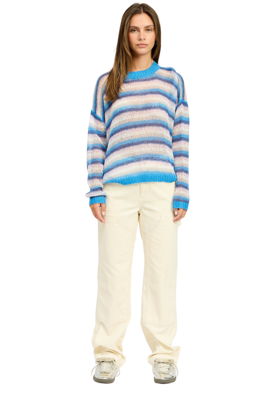 Blueberry Swirl Knit Sweater