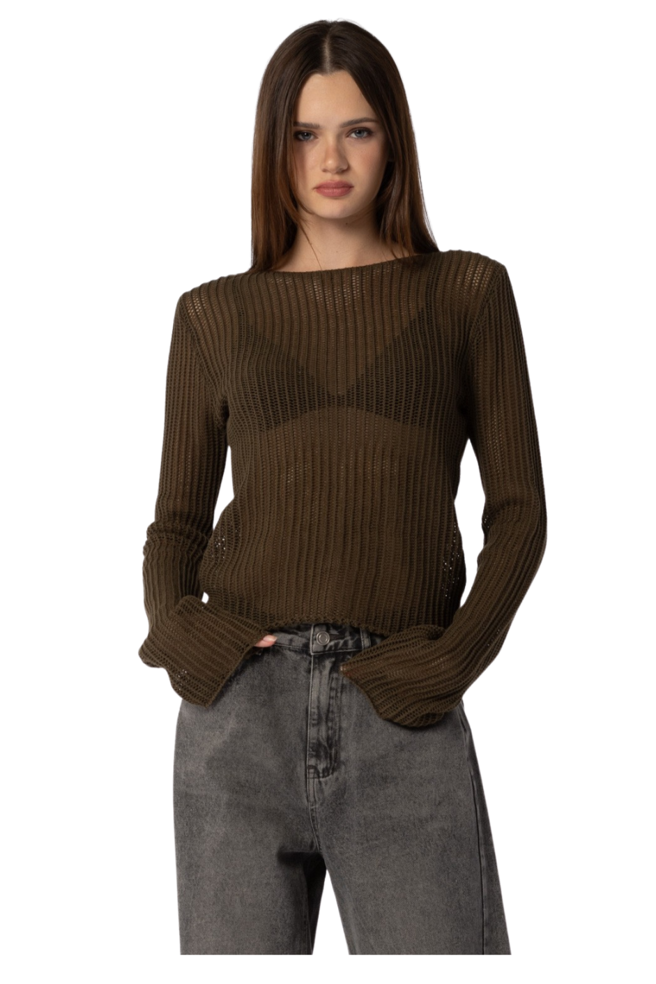 Matilda Mesh Knit Sweater