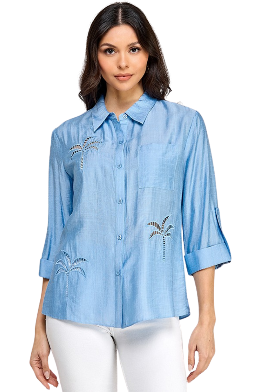 Palm Breeze Button-Up