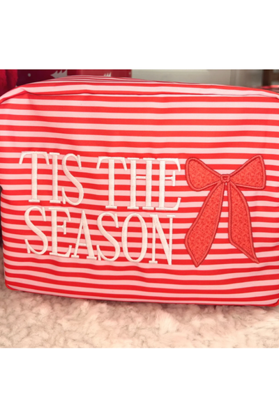 Tis the Season - Red Stripes XL Nylon Bag