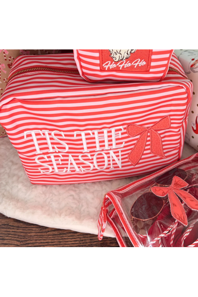 Tis the Season - Red Stripes XL Nylon Bag