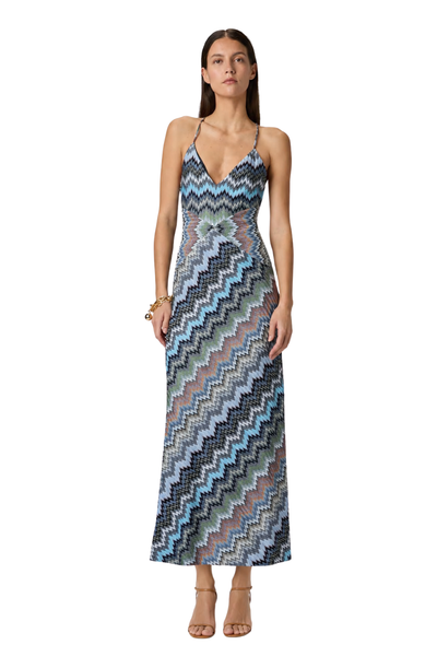 zigzag dress design Azure Knit Midi Medium Color:Almond skorts-skirts-scooters-jumpers If what it takes Printed on both sides