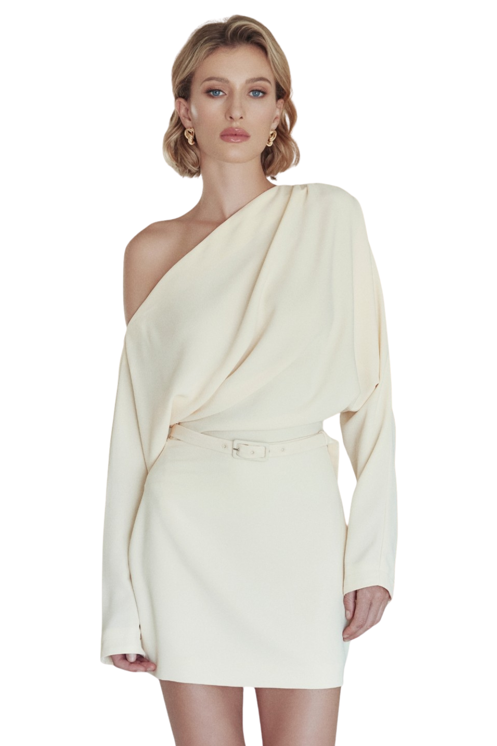 long sleeve one shoulder mini dress Primrose One-Shoulder Medium Elevate your seasonal collection Fashion Wedding Dress Qty:10 Women's Lexi Rib Ruched